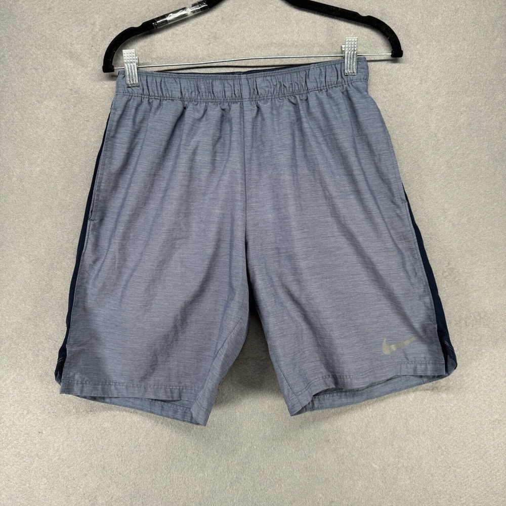 Nike Running Shorts Mens Size Medium Blue Challenger Dri-FIT 9" Unlined Woven